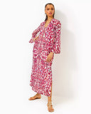 Irella Maxi Caftan Dress, Coconut Slice Of Paradise Engineered Woven Maxi-Lilly Pulitzer