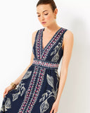 Daniella Midi Dress - Low Tide Navy-Lilly Pulitzer