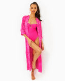 Natalie Maxi Coverup, Passion Fruit Pink-Lilly Pulitzer