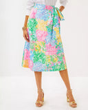 Rowena Midi Skirt, Multi Bright Delight Patch-Lilly Pulitzer