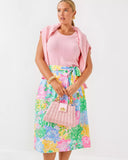 Rowena Midi Skirt, Multi Bright Delight Patch-Lilly Pulitzer