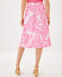 Rowena Midi Skirt, Rousseau Pink Glisten in the Sun-Lilly Pulitzer