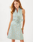 Tazie Dress, Bluette Ditsy Daisy Metallic Brocade-Lilly Pulitzer