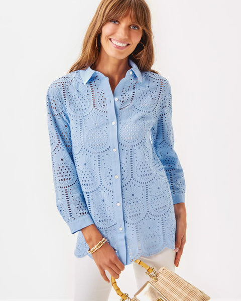 Gracee Tunic, Jacaranda Blue-Lilly Pulitzer