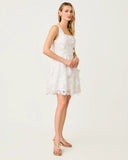 Cindy Skirted Romper, Resort White-Lilly Pulitzer