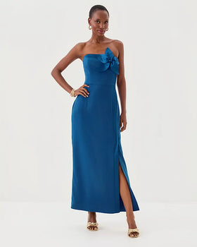 Anasophia Maxi Dress, Starlight Navy-Lilly Pulitzer