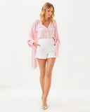 Lanelle Fauxshmere Wrap, Heathered Pink Muse-Lilly Pulitzer