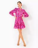 Arletta Dress, Giraffic Park, Passion Fruit Pink-Lilly Pulitzer