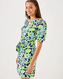 Olivine Short Dress, Sapphire Pool Tropical Tango-Lilly Pulitzer