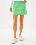 Monica 15" Pleated Skort, Fauna Green Performance Gingham-Lilly Pulitzer