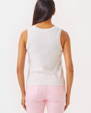 Amalia Sweater Tank, Resort White-Lilly Pulitzer