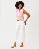 Kavalla Sleeveless Ruffle, Conch Shell Pink X Resort White-Lilly Pulitzer