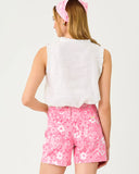Kavalla Sleeveless Ruffle Top, Resort White-Lilly Pulitzer