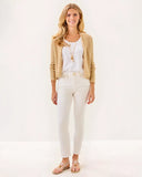 Faretta Cardigan, Wicker Tan Metallic-Lilly Pulitzer