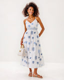 Zanna Embroidered Cotton Midi Dress-Lilly Pulitzer