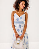 Zanna Embroidered Cotton Midi Dress-Lilly Pulitzer