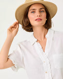 Carden Ruffle Top, Resort White-Lilly Pulitzer