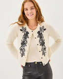 Emmarose Cashmere Sweater Set, Coconut-Lilly Pulitzer
