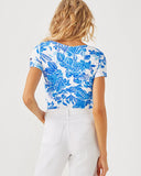 Lilly x Saint James Garde Cote MC Top, Azure-Lilly Pulitzer