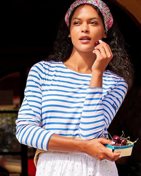 Lilly x Saint James Minquidame Tee, Azure-Lilly Pulitzer
