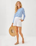 Lilly x Saint James Minquidame Tee, Azure-Lilly Pulitzer