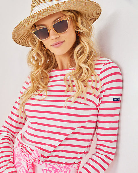 Lilly x Saint James Minquidame Tee, Rose-Lilly Pulitzer
