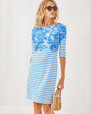 Lilly x Saint James Propriano Dress, AZURE-Lilly Pulitzer