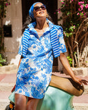 Lilly x Saint James Leonie Shirt Dress, AZURE-Lilly Pulitzer