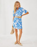 Lilly x Saint James Leonie Shirt Dress, AZURE-Lilly Pulitzer