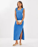 Bernice Maxi Dress, Sunwashed Blue-Lilly Pulitzer