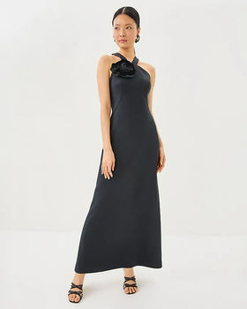 Gianna Maxi Dress, Noir-Lilly Pulitzer