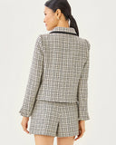 Kalara Boucle Jacket, Coconut Lurex Houndstooth Boucle-Lilly Pulitzer