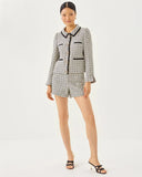 Kalara Boucle Jacket, Coconut Lurex Houndstooth Boucle-Lilly Pulitzer