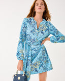 Ensley UPF 50+ Dress, Bellevue Blue-Lilly Pulitzer