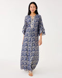 Bellina Silk Maxi caftan, Low Tide Navy-Lilly Pulitzer