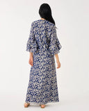 Bellina Silk Maxi caftan, Low Tide Navy-Lilly Pulitzer