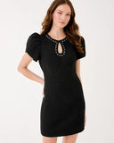 Emmylou Boucle Dress, Noir-Lilly Pulitzer