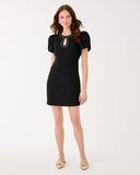 Emmylou Boucle Dress, Noir-Lilly Pulitzer