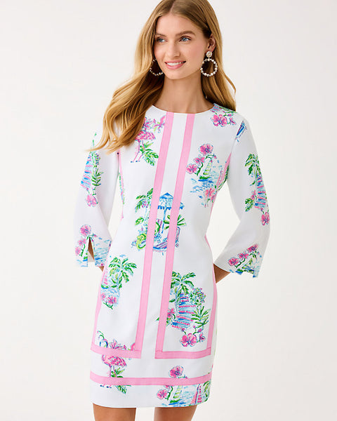MARGAUX DRESS, RESORT WHITE-Lilly Pulitzer
