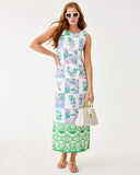 Dee Stretch Maxi Shift Dress - Multi Sunny Dee Patch Engineered Woven-Lilly Pulitzer