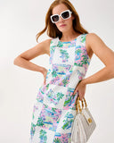 Dee Stretch Maxi Shift Dress - Multi Sunny Dee Patch Engineered Woven-Lilly Pulitzer