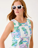 Dee Stretch Maxi Shift Dress - Multi Sunny Dee Patch Engineered Woven-Lilly Pulitzer