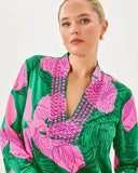 Irella Caftan Dress - Kitts Green Oversized Sunset Shadows-Lilly Pulitzer