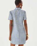 Teddy Boucle Shift, Tangier Teal Ocean Deep Lurex Boucle-Lilly Pulitzer