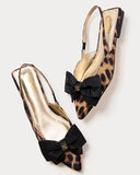 Brit Leopard Bow Slingback, Multi Leopard Faille Accessories-Lilly Pulitzer