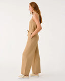 Amore UPF 50+ Jumpsuit, Heathered Iced Latte-Lilly Pulitzer