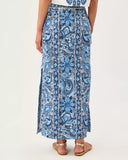 Sanders Maxi Skirt,  Low Tide Navy The Casbah Engineered Skirt