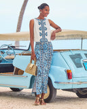 Sanders Maxi Skirt,  Low Tide Navy The Casbah Engineered Skirt