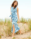 ClaraJane Stretch Maxi Shidt Dress, Bellavue Blue Lilly Gulls-Lilly Pulitzer