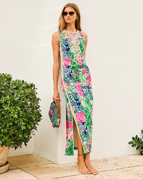 Edita Maxi Shift Dress, Multi-Lilly Pulitzer